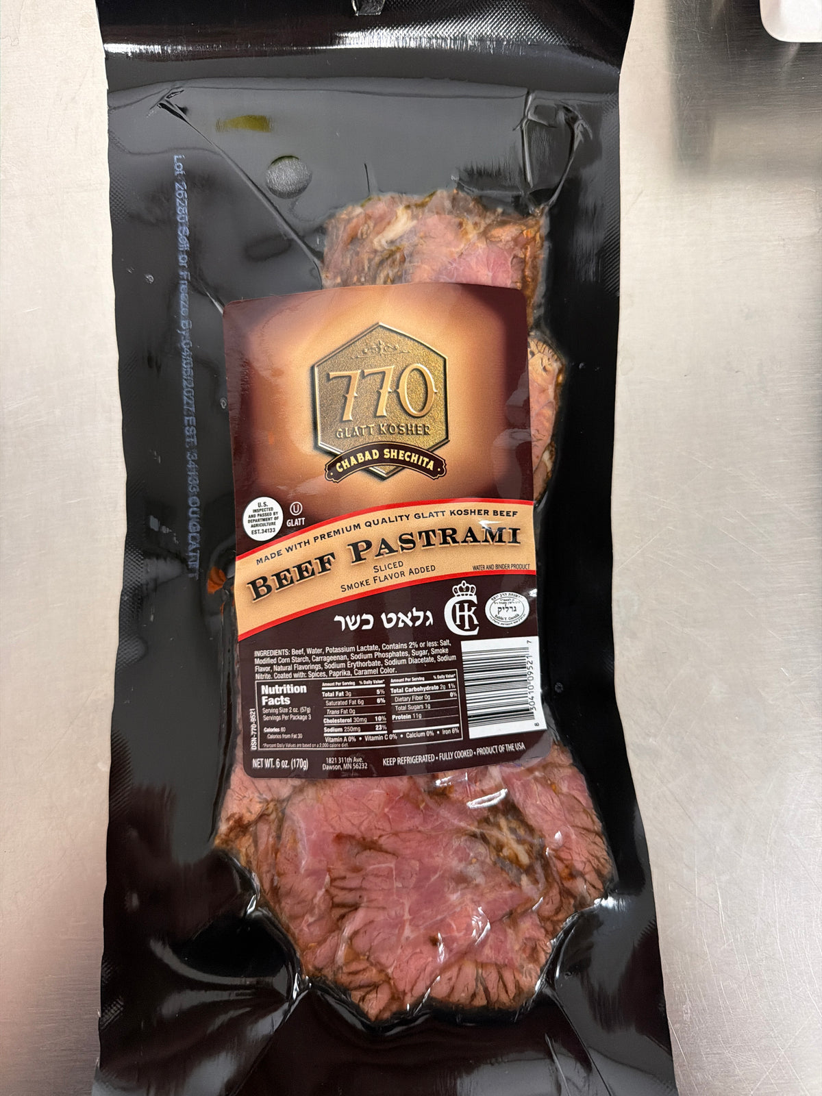 770 Thin Sliced Pastrami 6 oz