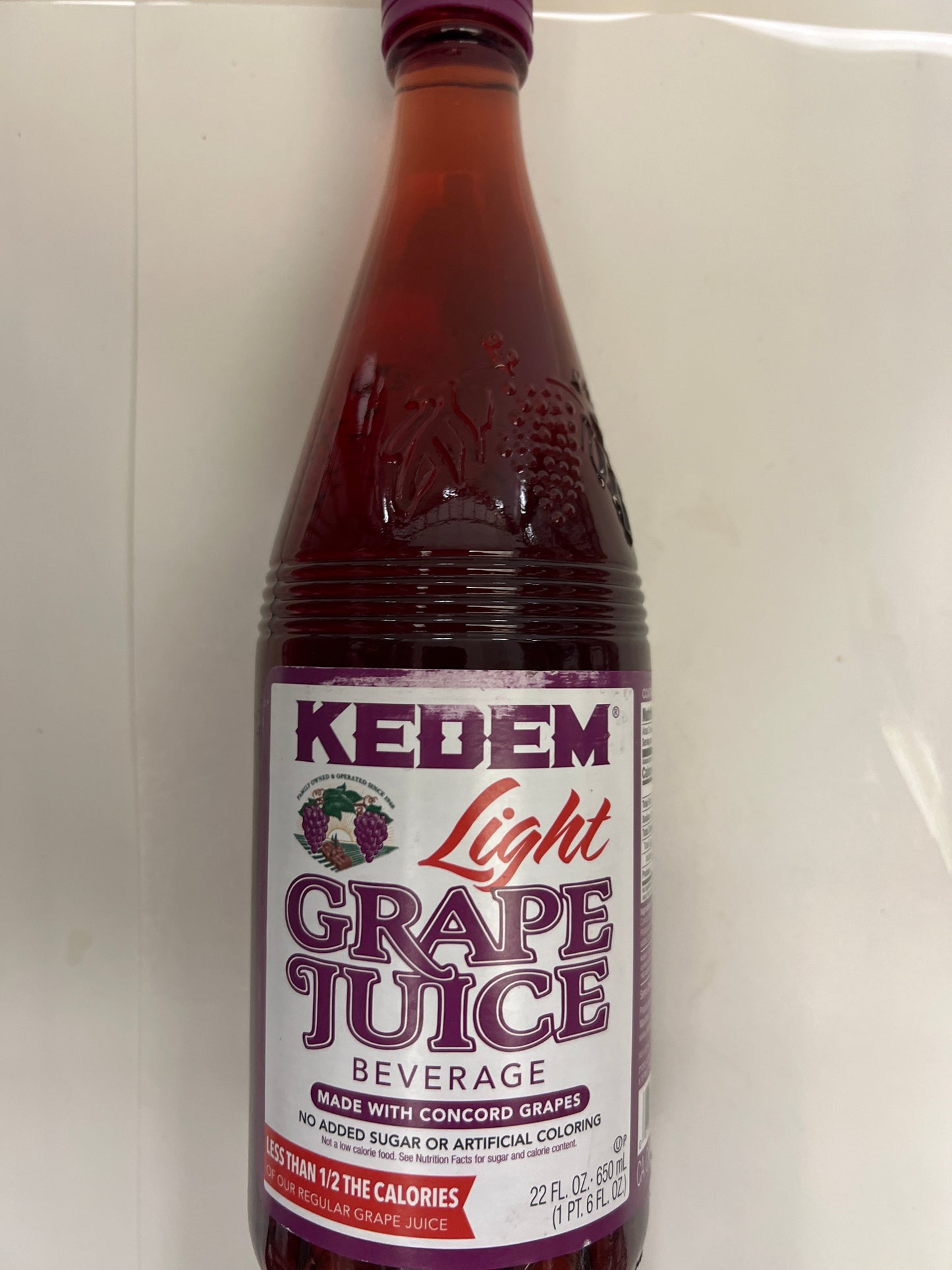 Kedem grape juice 22oz light