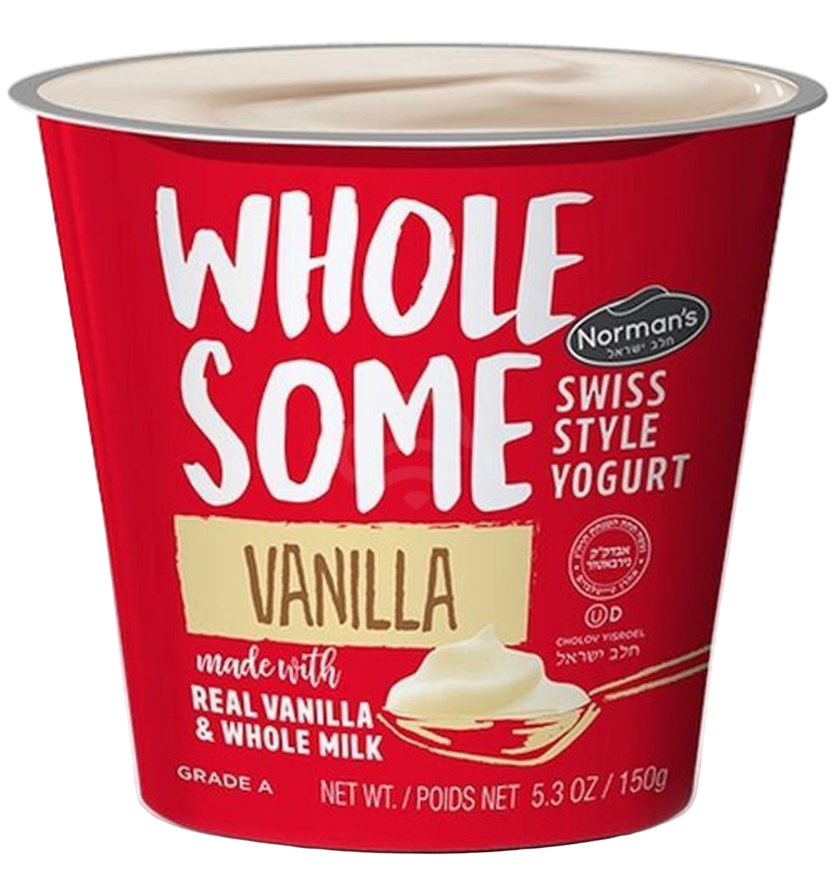 Norman’s wholesome vanilla. Real vanilla and whole milk yogurt 5.3oz