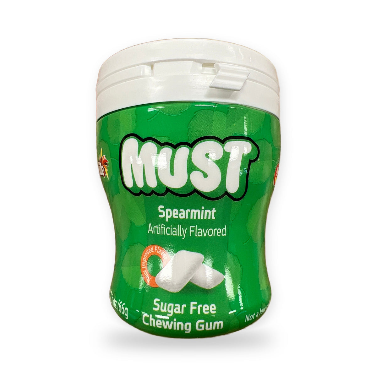 Elite must gum. Spearmint. Sugar free