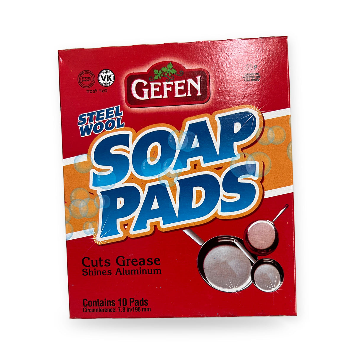 Gefen steel wool soap pads