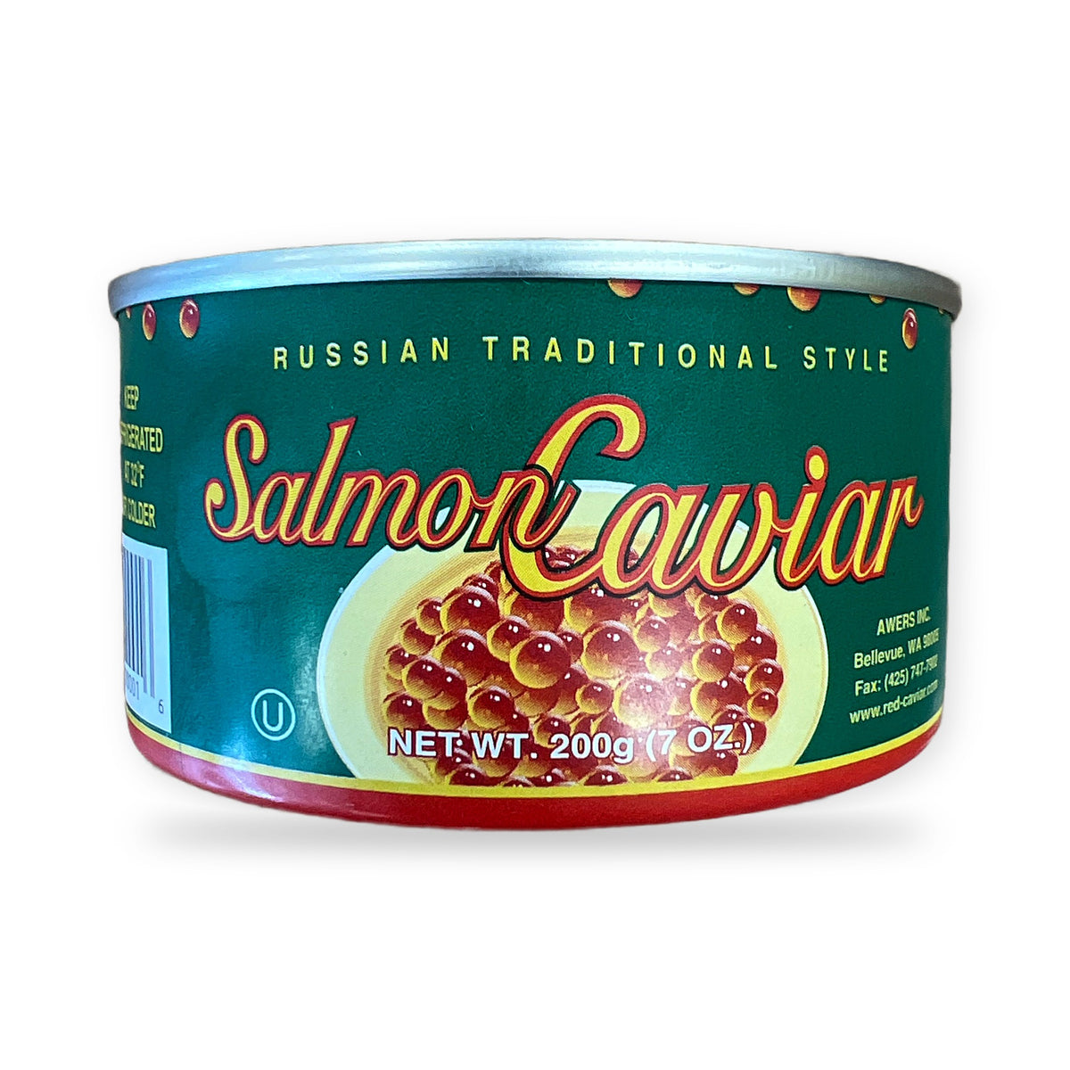 Russian traditional style salmon caviar 7oz