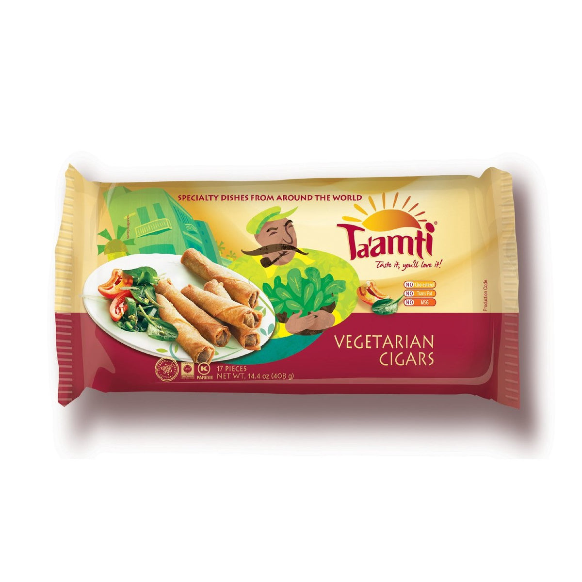Taamti vegetarian cigars. Frozen. 17 pieces 14.4oz