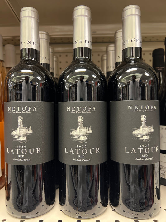 Netofa winery. Latour red wine. Not Mevushal