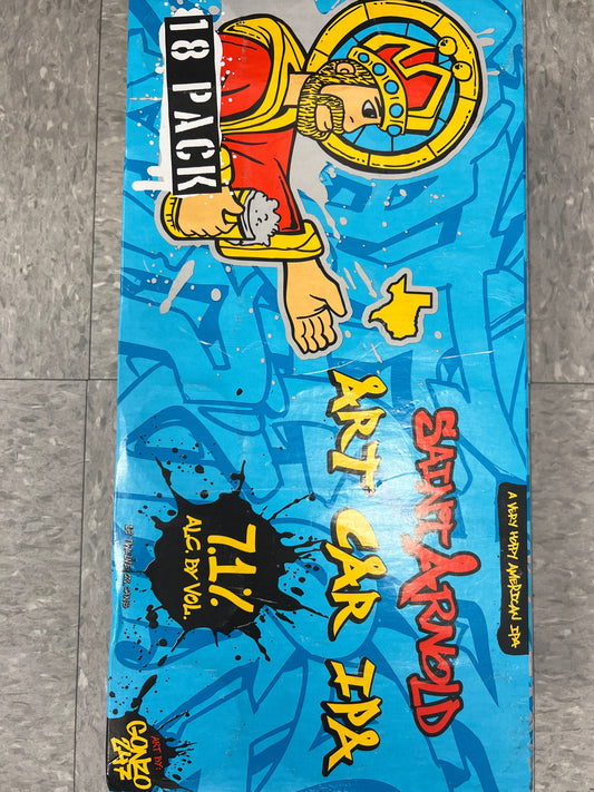 Saint Arnold art car 18pk beer