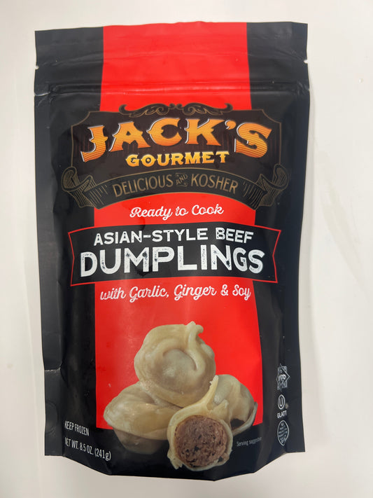 Jacks gourmet Asian style beef dumplings