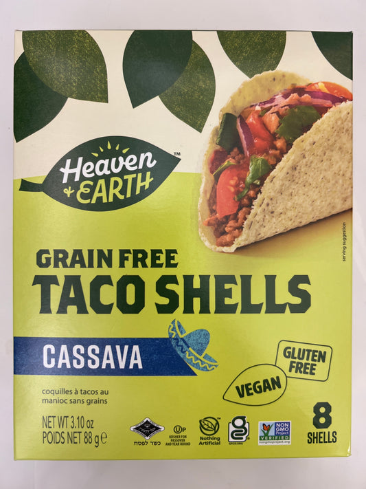 Heaven and earth grain free taco shells cassava flour gluten free