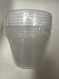 Blue sky #1138 plastic house deli container 5 sets 16oz with lids