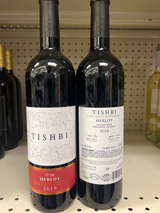 Tishbi Merlot Dry Red Mevushal