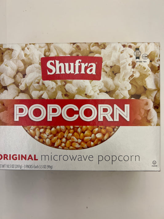 Shufra original microwave popcorn