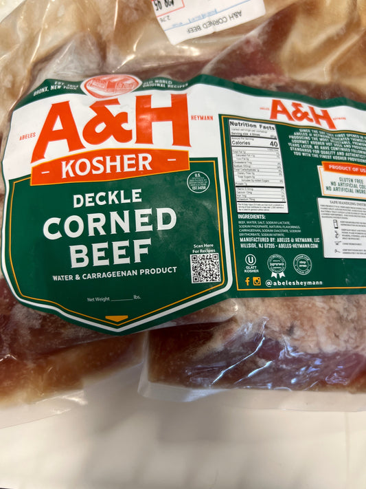 A and H. deckle deckle corned beef $10.49/lb. Price adjusted at fulfillment. Approx 2.5lbs