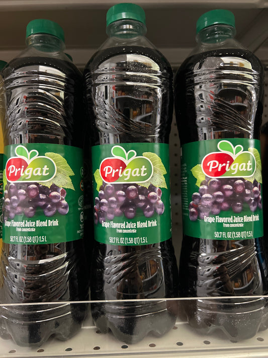 Prigat grape flavored juice drink 1.5L
