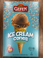 Gefen crunchy ice cream cones 48ct