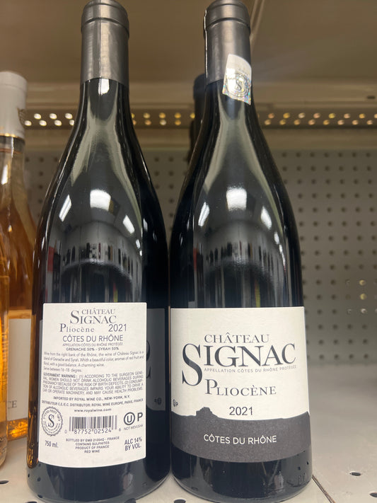 Chateau Signac Pliocene Mevushal