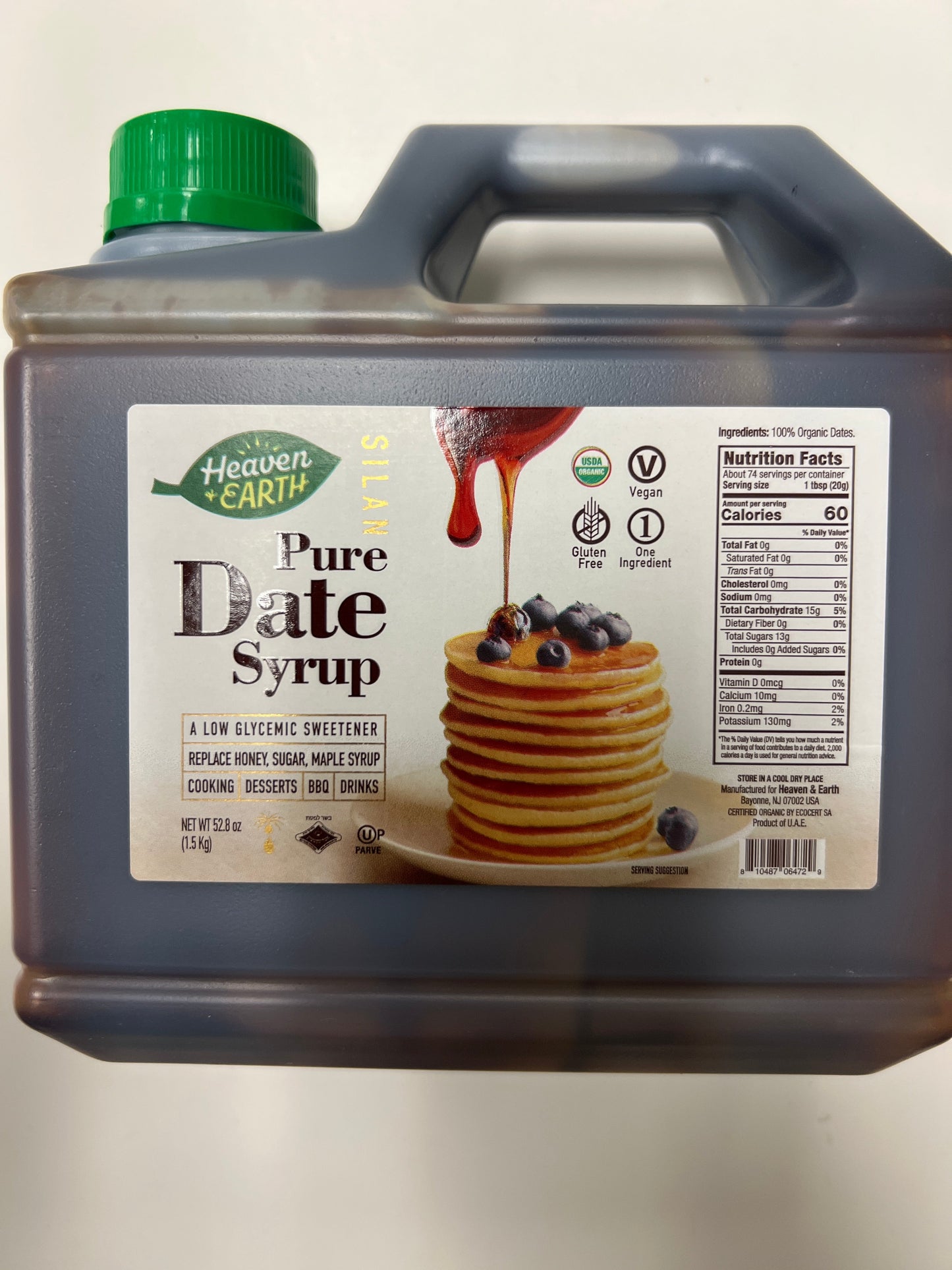 Heaven and earth gluten free pure date syrup silan