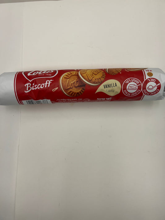 Lotus biscoff biscuits vanilla flavored