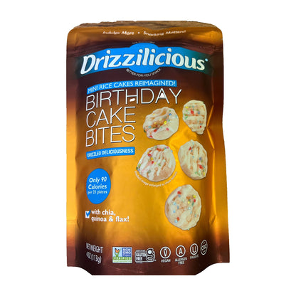 Drizzilicious birthday cake bites