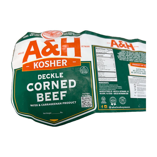 A and H. deckle corned beef $12.49/lb. Price adjusted at fulfillment. Approx 2.5lbs