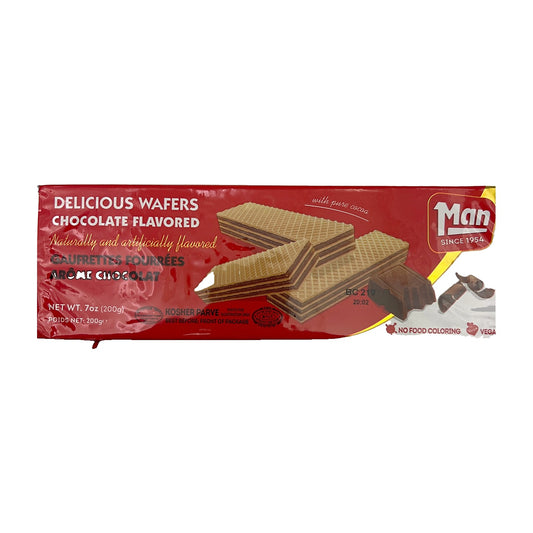 Man chocolate flavored delicious wafers 7oz