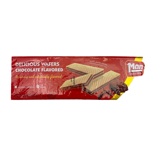 Man chocolate flavored delicious wafers 17.5oz