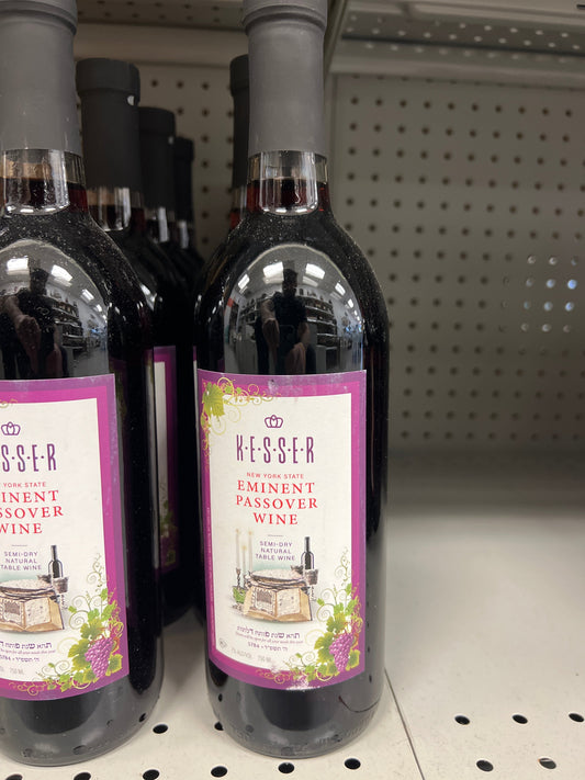 Jesse New York State eminent Passover wine