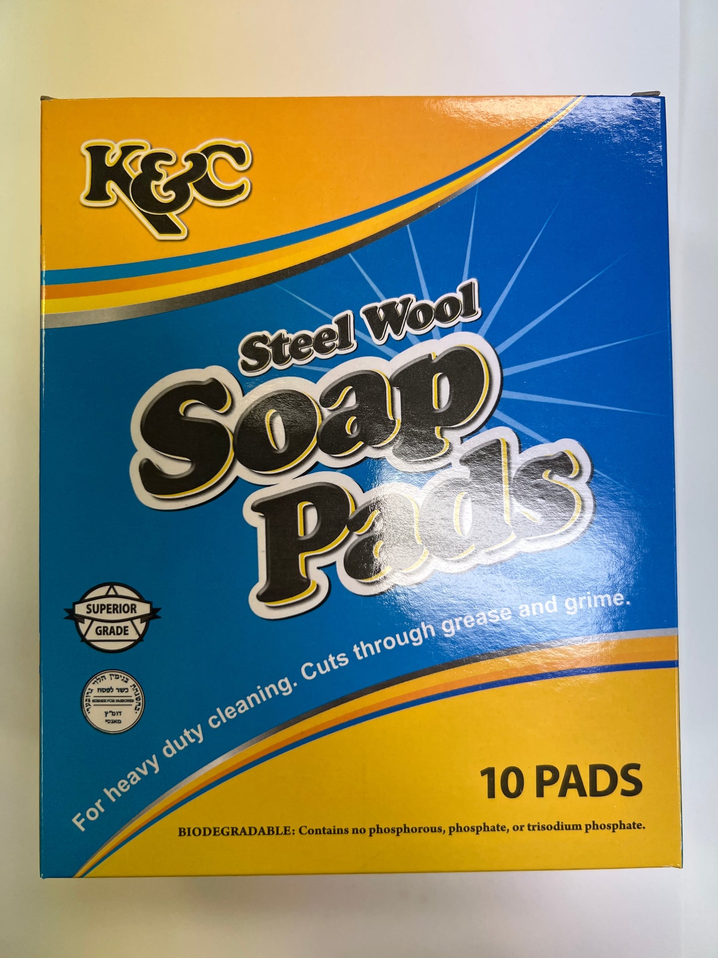 K and C steel wool soap pads 10 pads