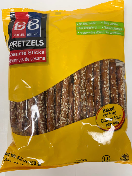 Beigel beigel sesame pretzel sticks
