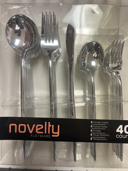 Blue sky #2916 novelty flatware 40ct cutlery silver