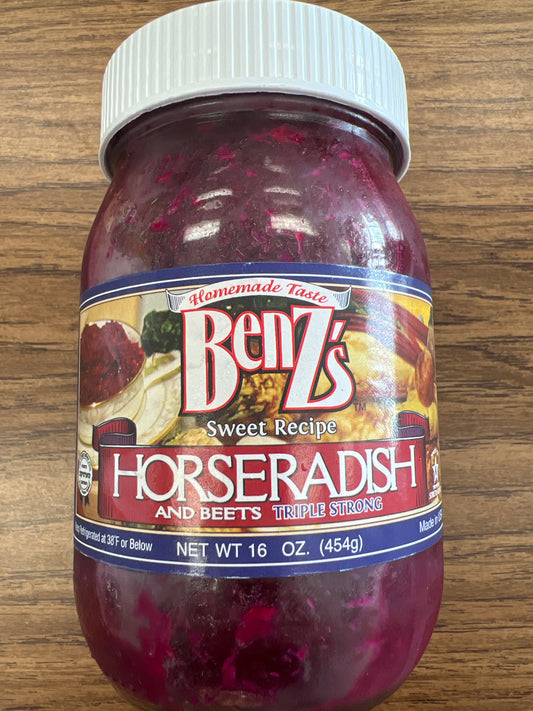 Benzs  horseradish and beets triple strong. Chrain