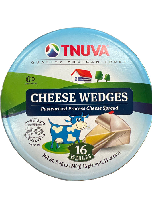 Tnuva. Cheese wedges. Pasteurized process cheese spread 16 wedges