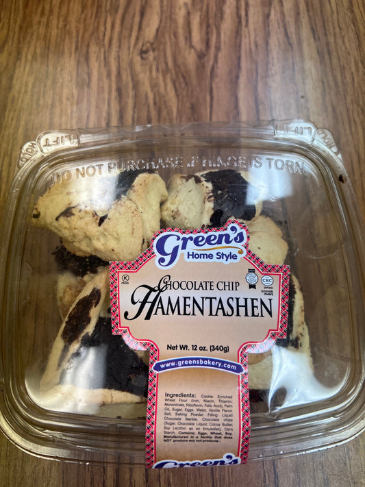 Greens home style chocolate chip Hamentashen