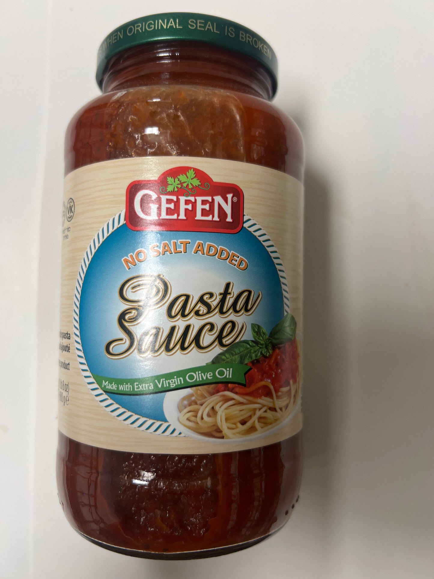 Gefen no salt added pasta sauce