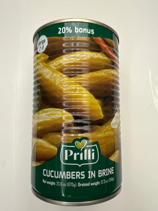Prilli cucumbers in brine 7-9