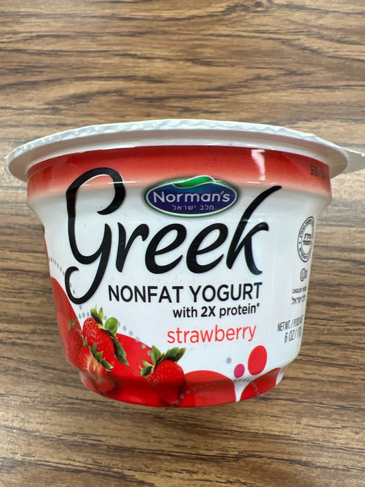 Norman’s Greek Nonfat strawberry yogurt