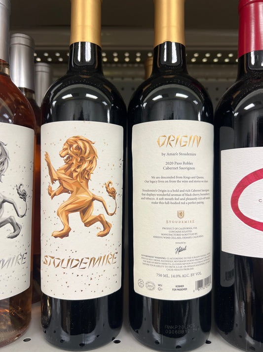Stoudemire Cabernet Sauvignon Origin Paso Robles 2020 Mevushal