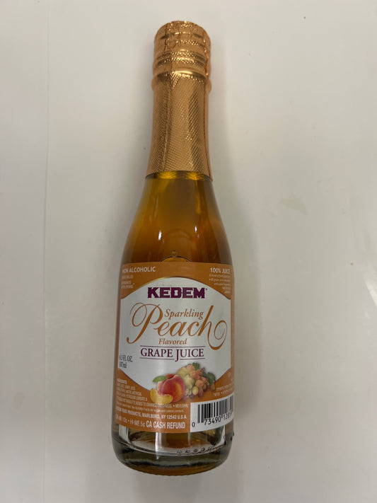 Kedem sparkling peach grape juice 6.3oz