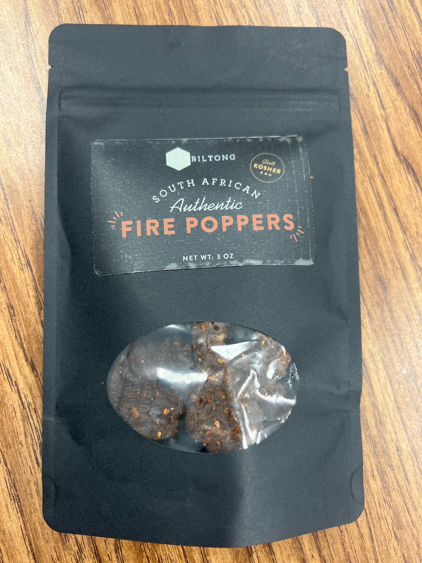 ZBiltong South African authentic biltong 3oz fire popper’s