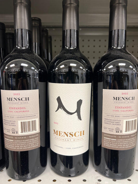 Mensch Zinfandel Lodi By Covenant Non Mevushal