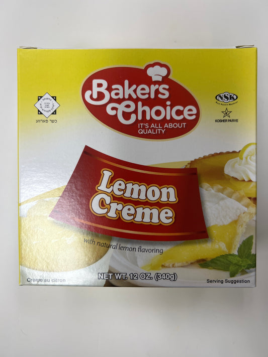 Baker’s choice lemon cream