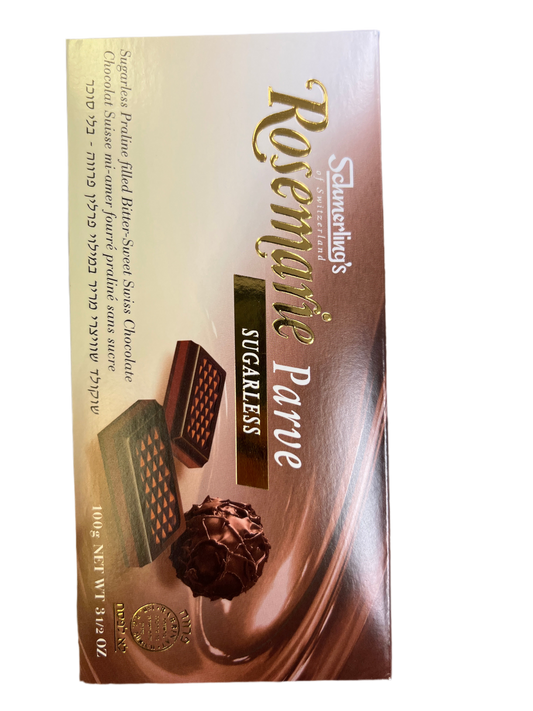 Schmerling Rosemarie Sugarless parve chocolate
