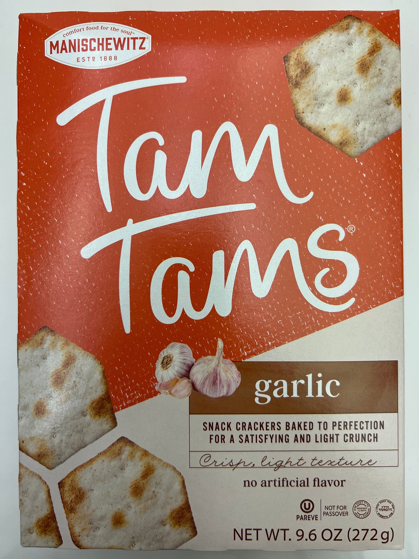 Manischewitz tam tams crackers garlic