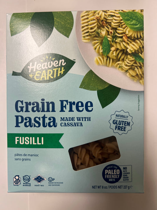 Heave and earth grain free fusilli pasta gluten free