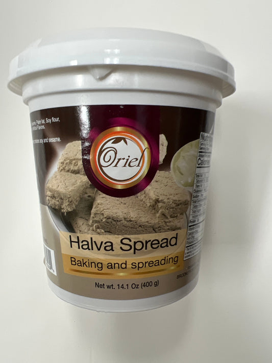 Oriel halva spread. Baking and spreading
