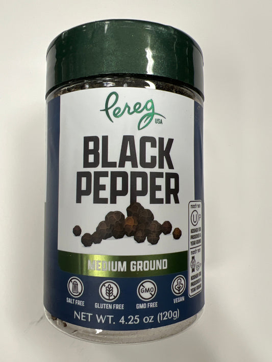 Pereg black pepper. Medium ground
