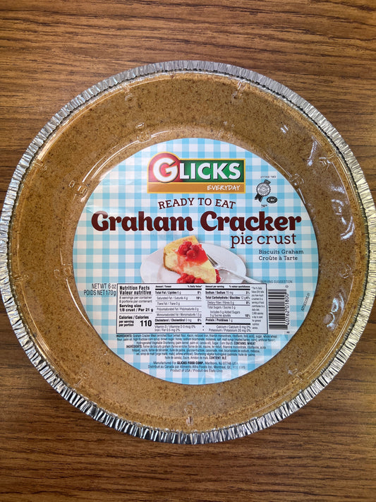 Glicks ready to eat Graham cracker pie crust