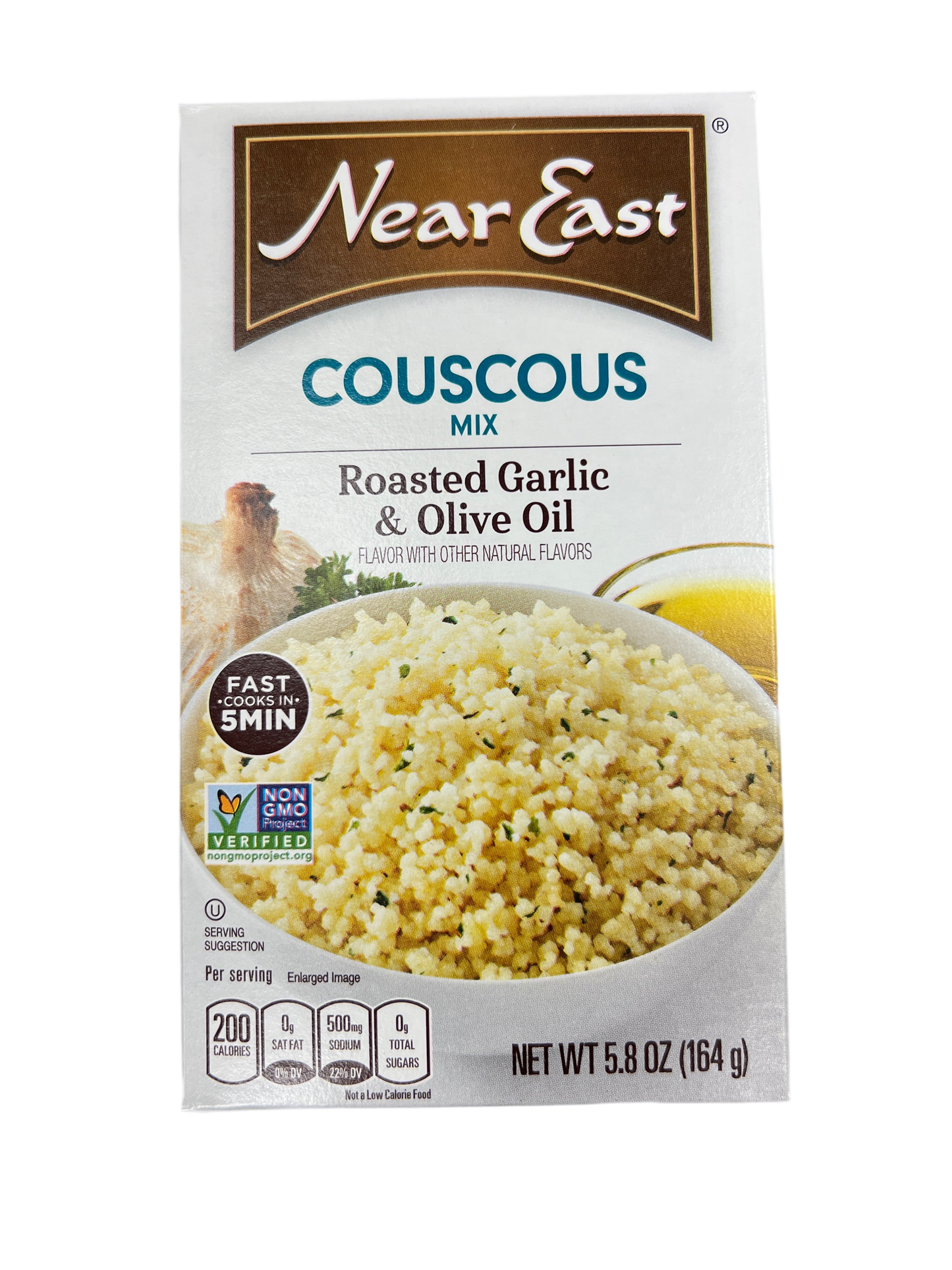 Near east. Couscous mix. Roasted garlic and olive oil