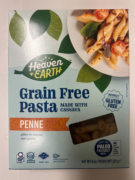 Heave and earth grain free penne pasta gluten free