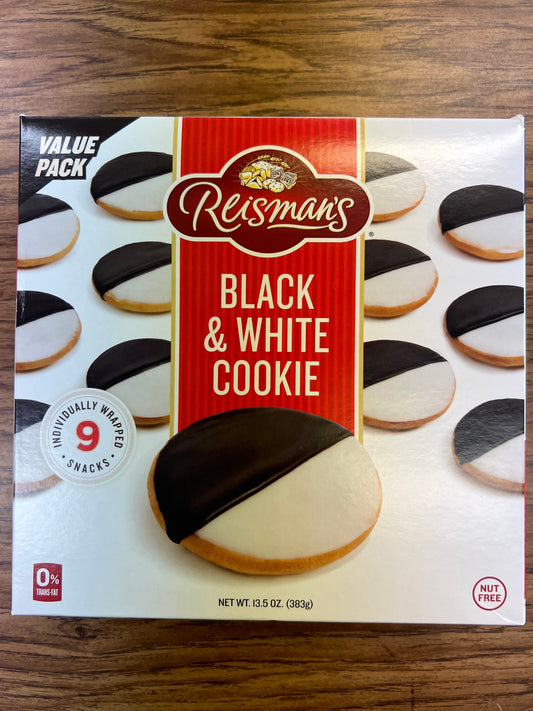 Reismans. Value pack black and white cookies. Nut free
