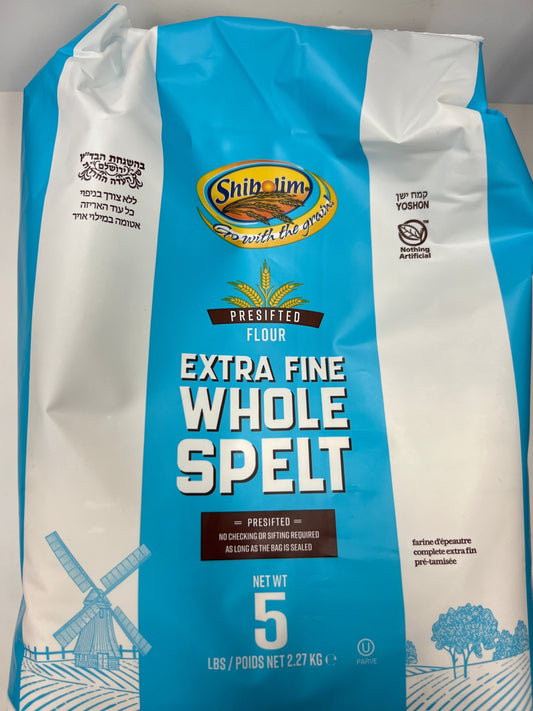 Shibolim extra fine white whole spelt 5lbs