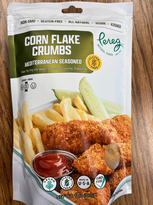 Pereg gluten free. Corn flake crumbs Mediterranean seasoned